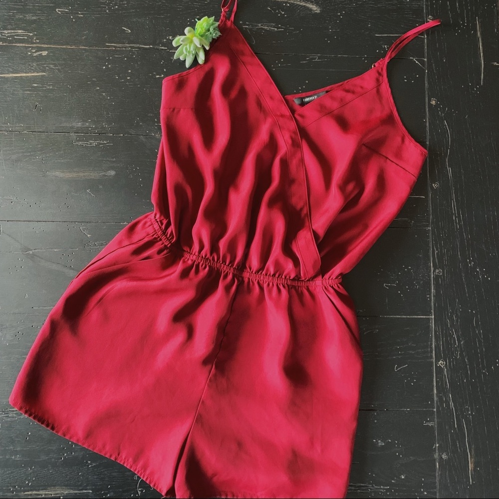 Forever 21 Cross Front Romper